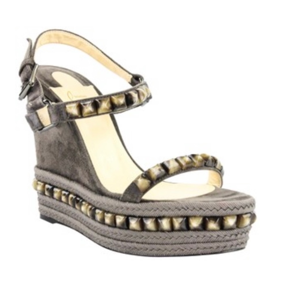 Christian Louboutin Cataclou 120 Veau Velours gray, PRICE IS FIRM. No offers